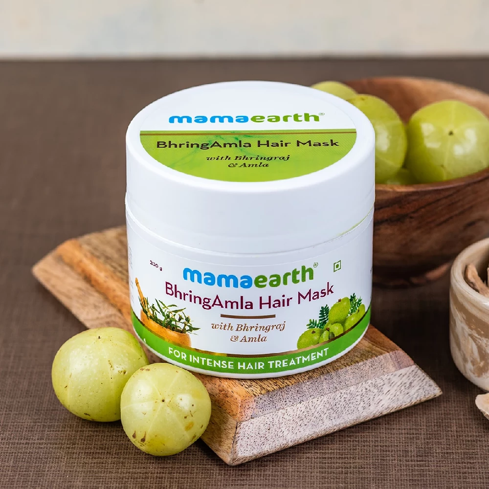 BhringAmla Hair Mask with Bhringraj and Amla for Intense Hair Treatment, 200 g-2.webp